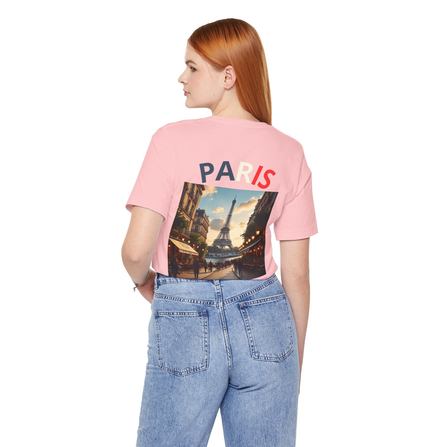 Paris Cityscape Unisex Jersey Tee – Travel Inspired Graphic T-Shirt