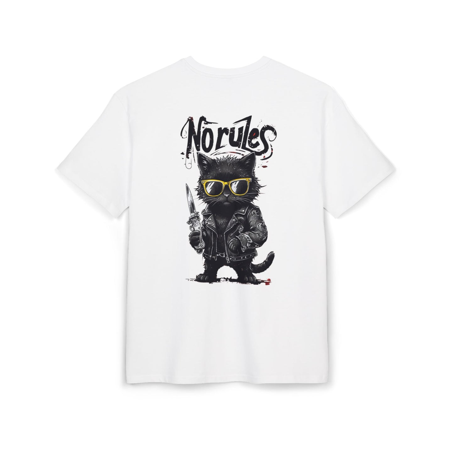 T-shirt Oversize Streetwear Épais - Amazigh & Norules - Unisex pour Homme/Femme, Style Décontracté pour Amoureux des Chats • Coton Lourd Ultra-Confortable
