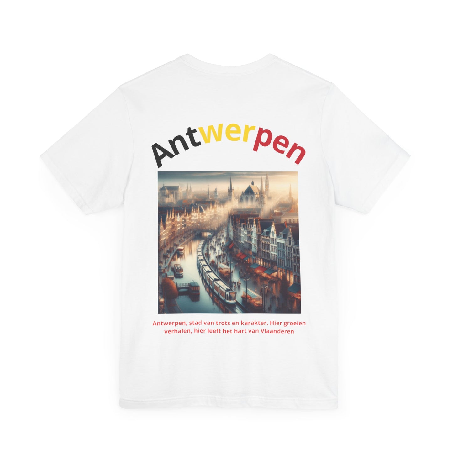 Antwerpen T-Shirt Unisexe – Fierté Locale / Stadsplezier – Jersey Léger – Cadeau pour Antwerpenaars – Livraison Rapide (BE/NL)