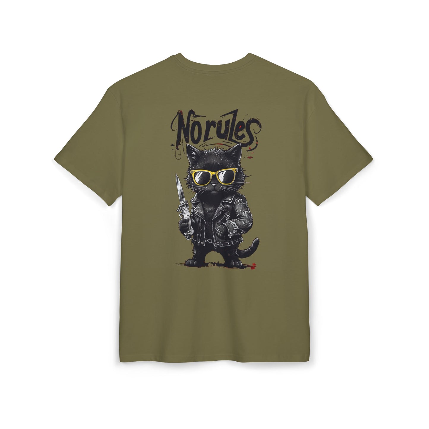 T-shirt Oversize Streetwear Épais - Amazigh & Norules - Unisex pour Homme/Femme, Style Décontracté pour Amoureux des Chats • Coton Lourd Ultra-Confortable
