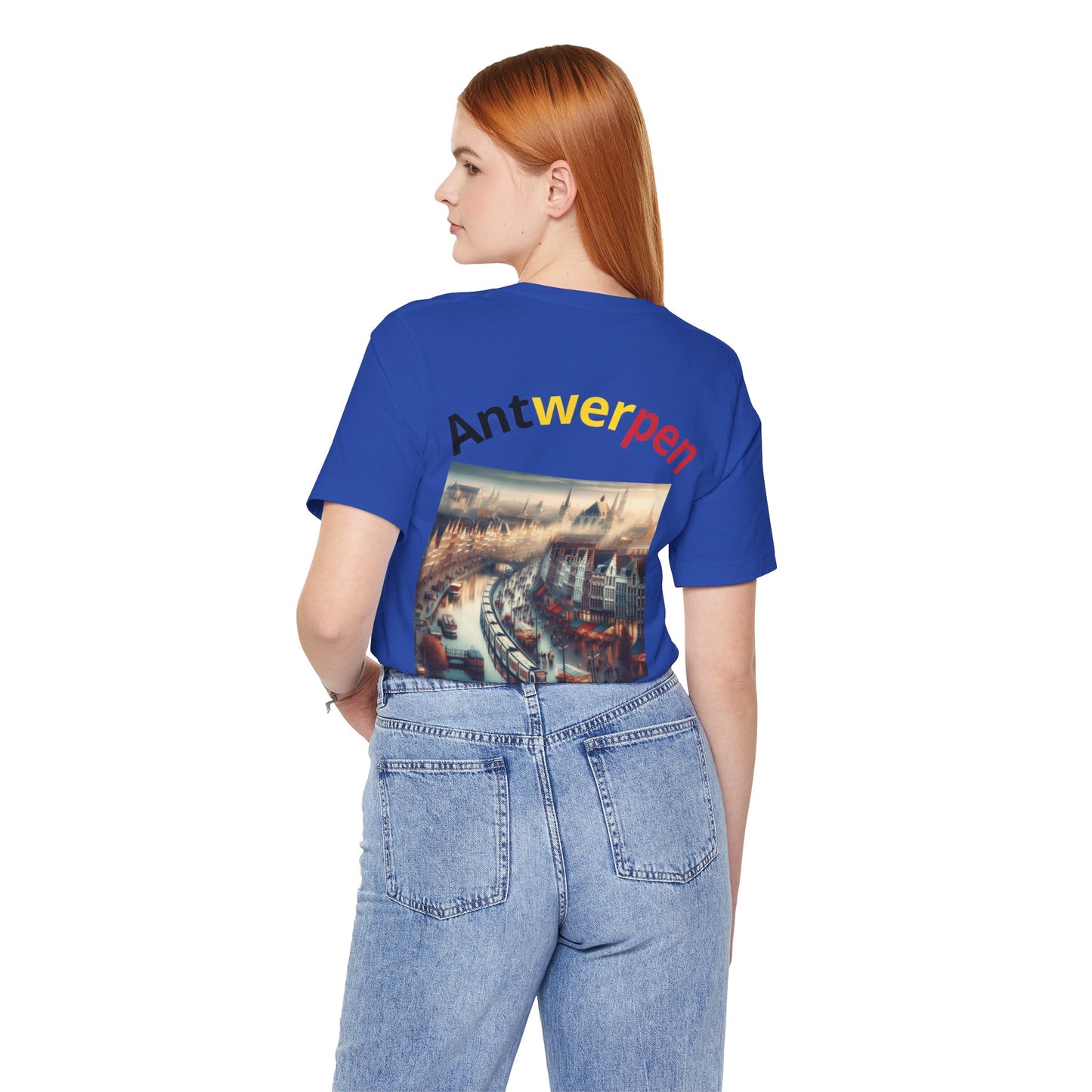 Antwerpen T-Shirt Unisexe – Fierté Locale / Stadsplezier – Jersey Léger – Cadeau pour Antwerpenaars – Livraison Rapide (BE/NL)