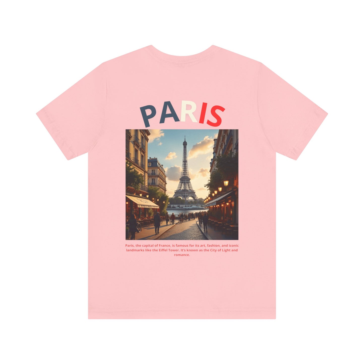 Paris Cityscape Unisex Jersey Tee – Travel Inspired Graphic T-Shirt