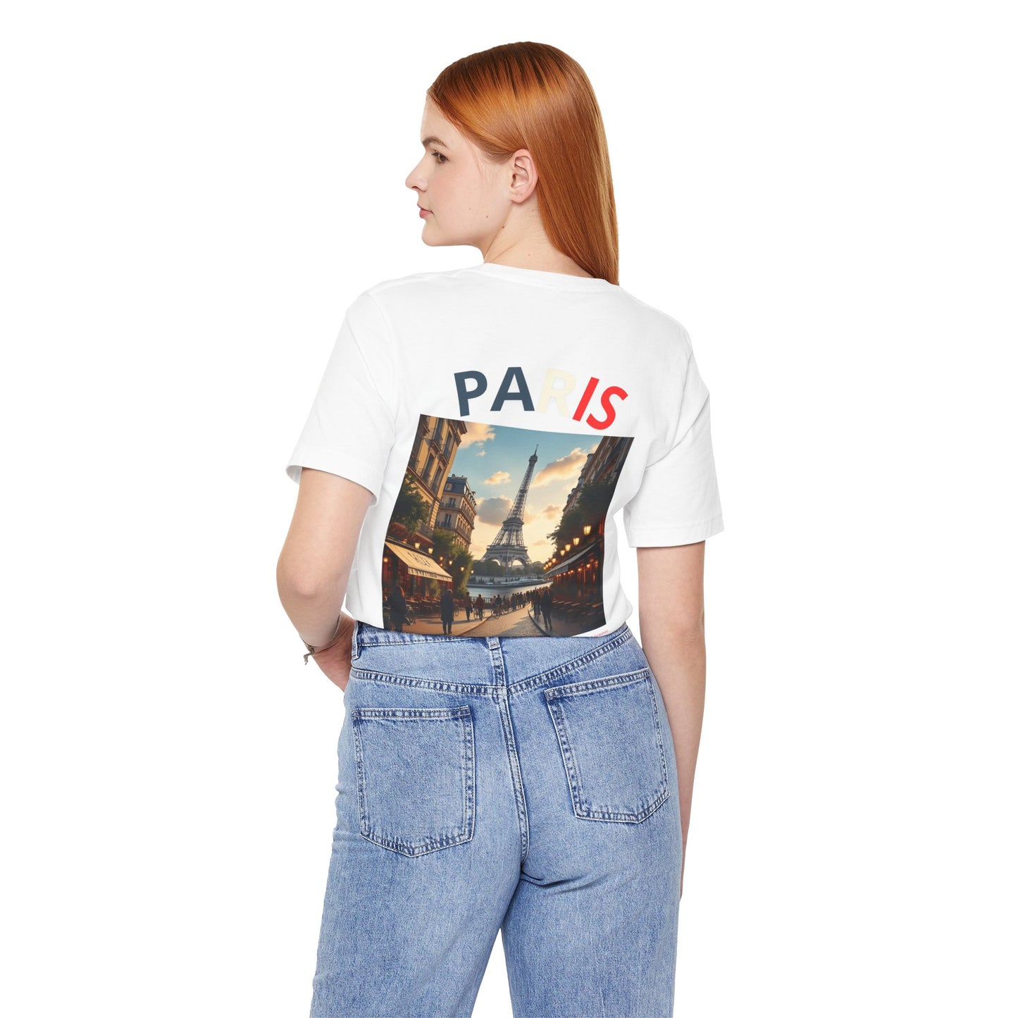 Paris Cityscape Unisex Jersey Tee – Travel Inspired Graphic T-Shirt